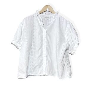 Beatrice Clothing Floral Eyelet Blouse